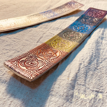 將圖片載入圖庫檢視器 Chakra Incense Stick Holder | 脈輪金屬線香/香錐座