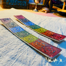 將圖片載入圖庫檢視器 Chakra Incense Stick Holder | 脈輪金屬線香/香錐座